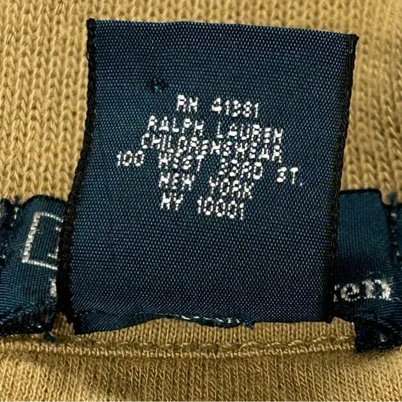 Polo Ralph Lauren Boys 1/4 Zip Pullover Sweater Size M 10-12 Cotton Knit Tan - Picture 12 of 12